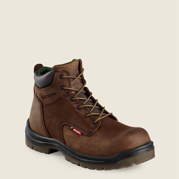 Red Wing Safety Bot Erkek - King Toe® - 6-Inch Toe - Kahverengi - 80YBUVDAL